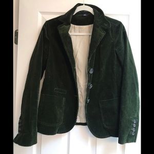 Gap corduroy forest green blazer